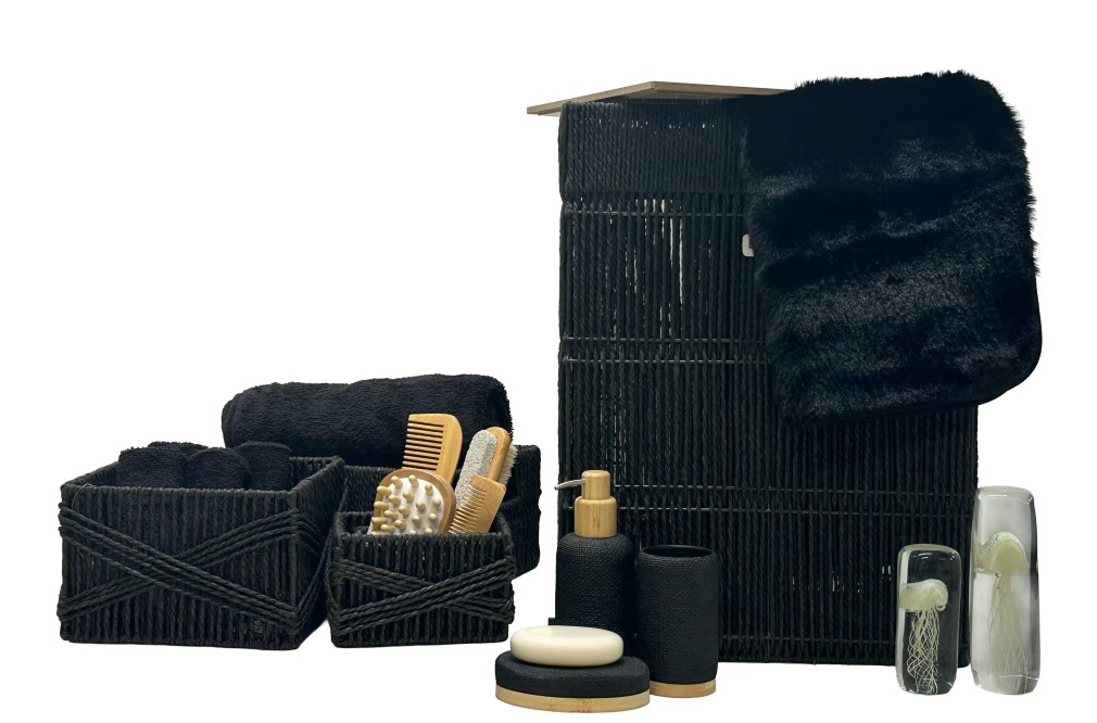 Tappeto Fuzzy Black Lava