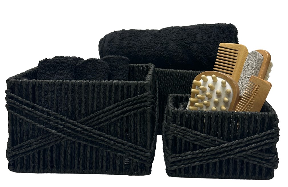 Cestini Black Lava, 4 misure