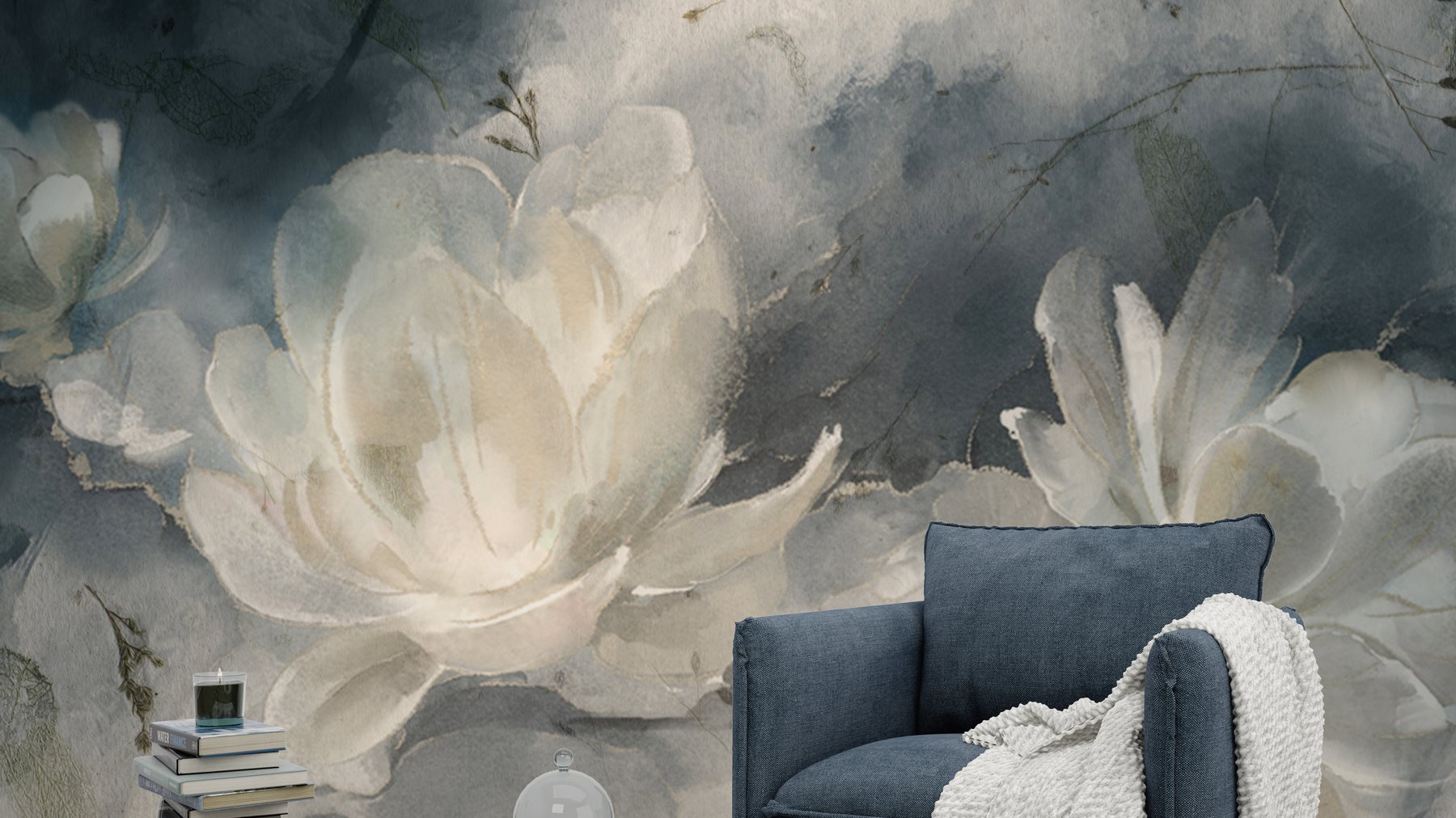 Carta da parati Kit'em in ambiente living